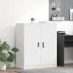 Dulap de depozitare Alb 90 x 40 x 105 cm Oțel Laminat la Rece GartenMobel Dekor