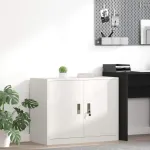 Dulap de depozitare Alb 90 x 40 x 70 cm Oțel Laminat la Rece GartenMobel Dekor