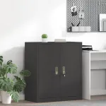 Dulap de depozitare Negru 80 x 40 x 90 cm Oțel Laminat la Rece GartenMobel Dekor
