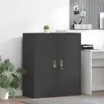 Dulap de depozitare Negru 90 x 40 x 105 cm Oțel Laminat la Rece GartenMobel Dekor