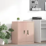 Dulap de depozitare Roz 60 x 40 x 70 cm Oțel Laminat la Rece GartenMobel Dekor
