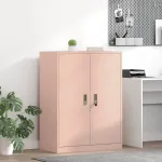 Dulap de depozitare Roz 80 x 40 x 105 cm Oțel Laminat la Rece GartenMobel Dekor