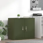 Dulap de depozitare Verde măsliniu 80 x 40 x 70 cm GartenMobel Dekor