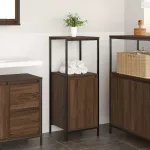 Dulap de baie cu rafturi Stejar maro 36x35x95 cm GartenMobel Dekor