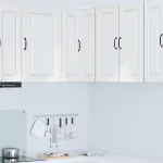 Dulap de bucătărie Alb lucios 57 x 57 x 80 cm Lemn compozit GartenMobel Dekor