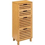 Comoda 5Five Sicela cu 4 sertare, bambus, 40x30x98 cm, natur Household NewTrend