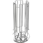 Suport rotativ capsule 5Five pentru Dolce Gusto, 24 spatii, otel cromat, 12x32 cm, argintiu Household NewTrend