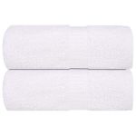Prosoape de baie, FROGN, 2 buc., alb, 30x30 cm, 360 g/m² GartenMobel Dekor