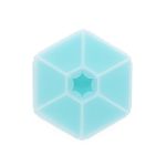 CUTIE SNACK HEXAGON SNACKLE 6 COMPARTMENTE, MELII, BLUE SuperHeroes ToysZone