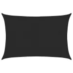 Pânză parasolar, negru, 2x2,5 m, HDPE, 160 g/m² GartenMobel Dekor