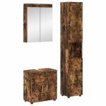 Set de mobilier pentru baie TULUM Stejar fumuriu Lemn compozit GartenMobel Dekor