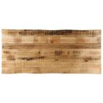 Blat de masă contur natural 140x60x3,8 cm lemn masiv mango brut GartenMobel Dekor