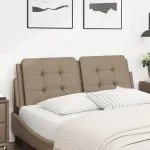 Pernă pentru tăblie de pat, Zadar, cappuccino 140 cm piele artificială GartenMobel Dekor