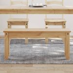 Banchetă de bucătărie „Panama”, 105x30x45 cm, lemn masiv pin GartenMobel Dekor