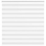 Jaluzea tip zebra alb lățime țesătură 145,9 cm poliester GartenMobel Dekor