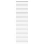 Jaluzea tip zebra alb lățime țesătură 45,9 cm poliester GartenMobel Dekor