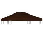 Acoperiș de pavilion, 2 niveluri, maro, 4x3 m, 310 g/m² GartenMobel Dekor