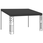 Pavilion de perete, antracit, 4 x 3 x 2,5 m GartenMobel Dekor