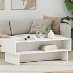 Masă de cafea Alb 100 x 46 x 35 cm Lemn compozit GartenMobel Dekor