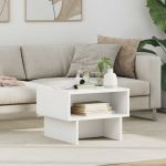 Masă de cafea Alb 48 x 46 x 35 cm Lemn compozit GartenMobel Dekor