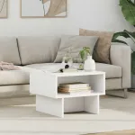 Masă de cafea Alb 48 x 46 x 35 cm Lemn compozit GartenMobel Dekor