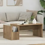 Masă de cafea Stejar Artizanal 90 x 45 x 35 cm Lemn compozit GartenMobel Dekor