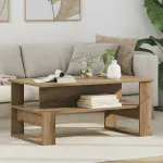 Masă de cafea Stejar Artizanal 90 x 50 x 40 cm Lemn compozit GartenMobel Dekor