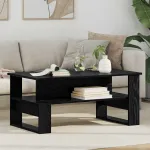 Masă de cafea Stejar Negru 90 x 50 x 40 cm Lemn compozit GartenMobel Dekor