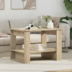 Masă de cafea Stejar Sonoma 72 x 50 x 50 cm Lemn compozit GartenMobel Dekor