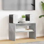 Cabinet TV Gri din beton 60 x 30 x 40 cm Lemn compozit GartenMobel Dekor