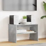 Cabinet TV Gri din beton 60 x 35 x 40 cm Lemn compozit GartenMobel Dekor