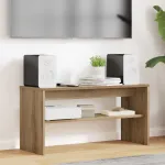 Cabinet TV Stejar Artizanal 80 x 30 x 40 cm Lemn compozit GartenMobel Dekor