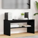 Cabinet TV Stejar Negru 80 x 35 x 40 cm Lemn compozit GartenMobel Dekor