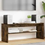 Cabinet TV Stejar fumuriu 100 x 30 x 40 cm Lemn compozit GartenMobel Dekor