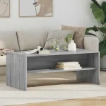 Masă de cafea Gri Sonoma 100 x 50 x 40 cm Lemn compozit GartenMobel Dekor