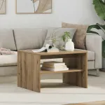 Masă de cafea Stejar Artizanal 60 x 50 x 40 cm Lemn compozit GartenMobel Dekor