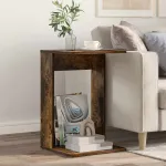 Masă laterală Stejar fumuriu 40 x 38 x 62,5 cm Lemn compozit GartenMobel Dekor