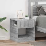 Masă laterală 2 pcs Gri Sonoma 40,5 x 40 x 45 cm Lemn compozit GartenMobel Dekor