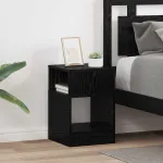 Masă laterală 2 pcs Stejar Negru 30,5 x 30 x 45 cm GartenMobel Dekor