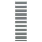 Jaluzea tip Zebra 150x50 cm pentru Ferestre sau Usi, Poliester, Culoare Gri Inchis Antracit