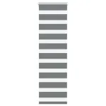 Jaluzea tip Zebra 150x50 cm pentru Ferestre sau Usi, Poliester, Culoare Gri Inchis Antracit