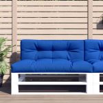 Perne de paleți, 2 buc., albastru regal, material textil GartenMobel Dekor