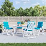 Perne scaun cu spătar mic, 4 buc., turcoaz, țesătură oxford GartenMobel Dekor