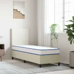 Saltea din spumă cu memorie, alb, 70x200x17 cm, moale GartenMobel Dekor