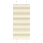Jaluzea plisată Crem 55x100 cm Lățime țesătură 54,4 cm GartenMobel Dekor