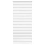 Jaluzea tip zebra alb lățime țesătură 105,9 cm poliester GartenMobel Dekor