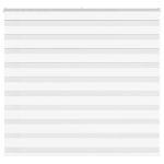 Jaluzea tip zebra alb lățime țesătură 160,9 cm poliester GartenMobel Dekor