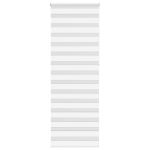 Jaluzea tip zebra alb lățime țesătură 80,9 cm poliester GartenMobel Dekor