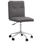 Scaun de bucătărie, gri, piele ecologică GartenMobel Dekor