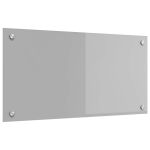 Spate de bucătărie Gri deschis 80 x 40 cm sticlă securizată GartenMobel Dekor